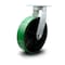 Service Caster 10 Inch Extra Heavy Duty Green Poly on Cast Iron Wheel Swivel Top Plate Caster SCC-KP92S1030-PUR-GB - alternate 1